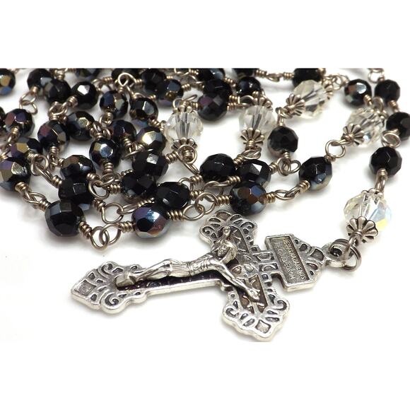 St. Benedict Large Center Handmade Five Decade Rosary - Picture 5 of 10